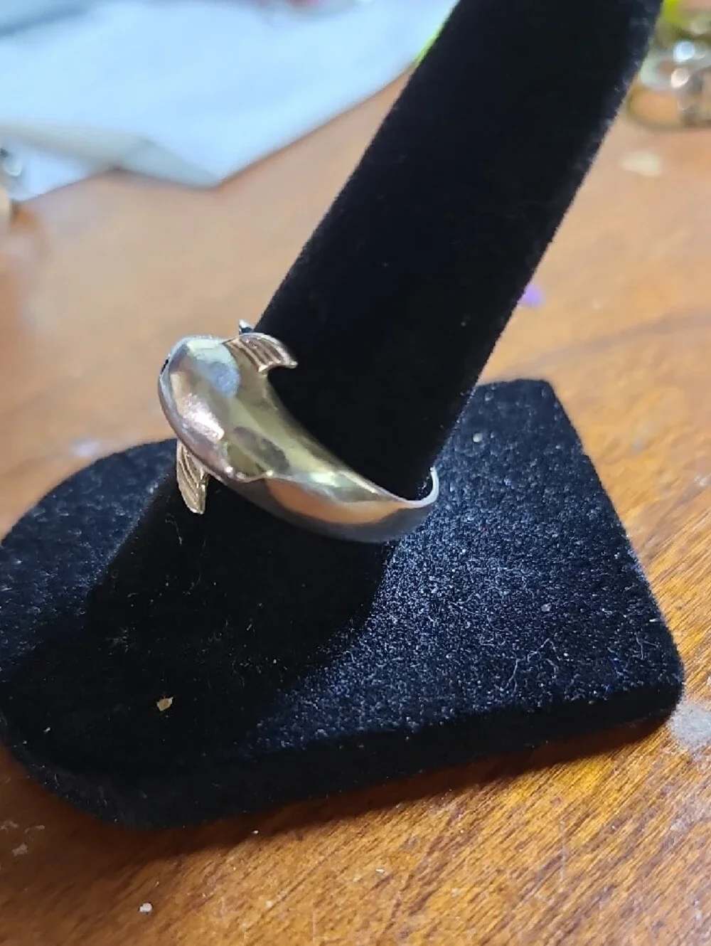 Sterling Silver Dolphin Fish Ring